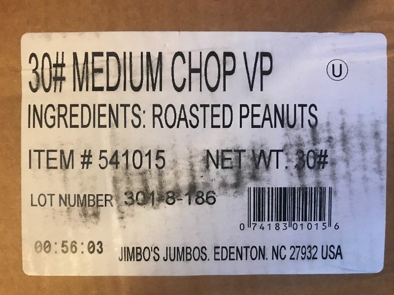 lot 9626 image: Bulk 30 pound box of medium chopped roasted peanuts great for snacking toppings on desserts make your own peanut butter lots of chopped peanuts