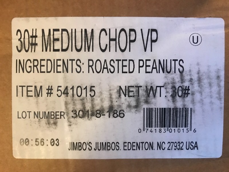 lot 9624 image: Bulk 30 pound box of medium chopped roasted peanuts great for snacking toppings on desserts make your own peanut butter lots of chopped peanuts