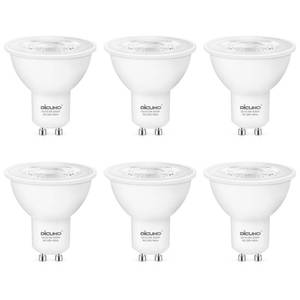 lot 25824 image: GU10 LED Bulb, 40W Equivalent, Daylight White 5000K, Non-Dimmable, 450LM, MR16 GU10 LED for Spotlight, Track Lighting, 5W Recessed Ceiling Light Bulb with 38° Beam for Kitchen, Pack of 6 - Retail $12