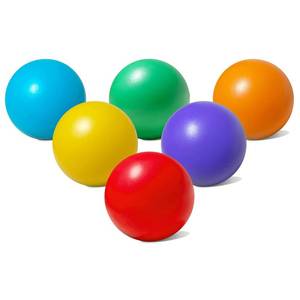 lot 25839 image: Set of 6 Replacement Balls Compatible with VTech Pop-a-Balls, Push and Pop Bulldozer Toys Multi-Colored 1.75 Inch Small Bright Plastic Ball for Toddlers - Ball Popper Toys - Retail $10