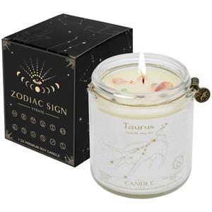 lot 25842 image: Candle, Soy Wax, Scented, Zodiac - Taurus, Birthday Gift for Women - Retail $23