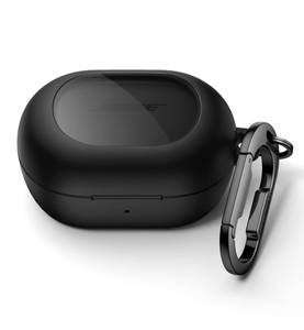 lot 25867 image: Magnetic Cases for Bose New QuietComfort Earbuds (2024) Case Cover, Rugged Shockproof Protective Cover for Bose QuietComfort Earbuds with Magnetic Lok & Carabiner & Cleaning Kit, Black - Retail $20