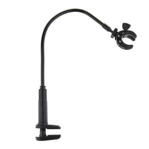 lot 25872 image: Dog Hair Dryer Stand, Pet Grooming Table Hair Dryer Holder Hose Tube Holder Hands- Groomers Adjustable Third Arm with Clamp, 360 Degrees Rotatable Hair Dryer Stand for Dog Cat Grooming - Retail $21