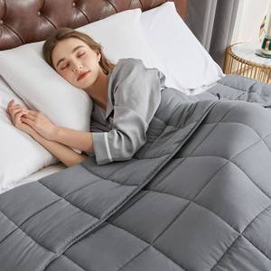 lot 26002 image: Weighted Blanket for Adults (20lbs 60x80 Queen Size) - Cooling Breathable Heavy Blankets for Summer Winter - Ultra Microfiber Soft Comfort Throw with Glass Beads - Gifts for MenWomen - Retail $50