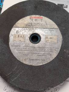 lot 805 image: 8x1 Aluminum Oxide Grinding Wheel 60 Grit