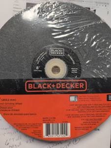 lot 806 image: Black & Decker 8-inch Bench Grinding Wheel