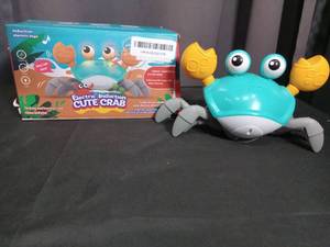 lot 2814 image: Electric Induction Cute Crab Interactive Toy
