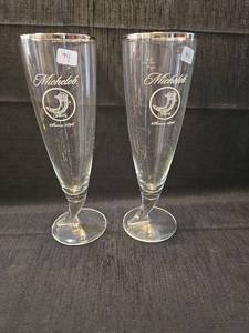 lot 1132 image: Michelob Beer Pilsner Glasses Set of 2