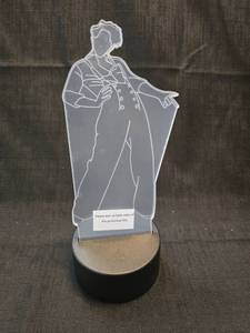 lot 2004 image: KATA 3D Illusion Harry Styles LED Night Light with Remote Control