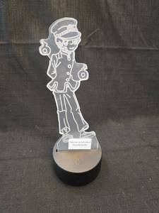 lot 2008 image: 3D Anime Character LED Illusion Lamp with Remote