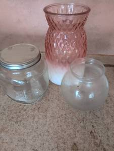 lot 1505 image: Glass Vase and Storage Jar Collection