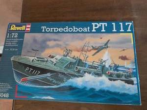 lot 1517 image: Revell PT-117 Torpedo Boat Model Kit 172 Scale