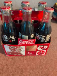 lot 1558 image: Kansas City Chiefs Marcus Allen Coca-Cola 6-Pack