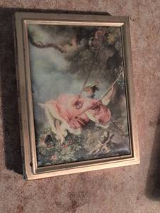 lot 1563 image: Framed The Swing Art photo compact