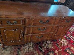 lot 1571 image: French Provincial Style Cherry Wood Dresser