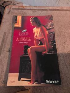 lot 1584 image: Philadelphia Eagles Cheerleaders Lingerie Calendar 2002-2003