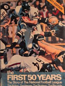 lot 1607 image: The First 50 Years NFL History Book - 1971 Edition