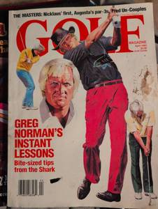 lot 1608 image: 1993 Golf Magazine - Greg Normans Instant Lessons Issue