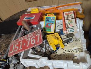 lot 1645 image: 1970s Collection - MAD Magazine, Games & License Plate