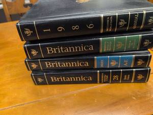 lot 306 image: Encyclopedia Britannica Set with Gold Lettering