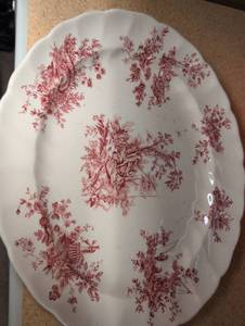 lot 317 image: Johnson Bros Pastorale Toile de Jouy Plate