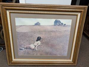 lot 324 image: Andrew Wyeth Christinas World Print in Ornate Frame
