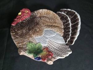 lot 2880 image: Omnibus Fitz and Floyd Turkey Platter