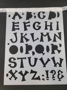 lot 2582 image: Alphabet Letter Stencil Set