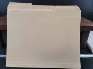 lot 2583 image: Manila File Folders - Letter Size