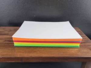 lot 2584 image: Construction paper Multi-Color Paper Stack Set