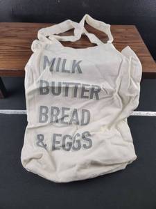 lot 2597 image: Grocery List Canvas Tote Bag