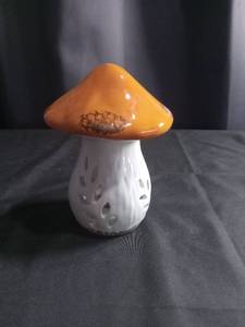 lot 2826 image: Ceramic Mushroom LED Night Light