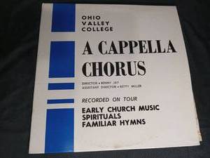 lot 2850 image: 1962 Ohio Valley College A Cappella Chorus LP - Stepping Tones for OVC