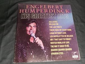 lot 2851 image: Engelbert Humperdinck His Greatest Hits LP 1974