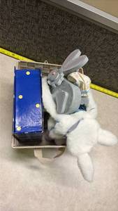 lot 1072 image: Easter Bunny Collection with Storage Box
