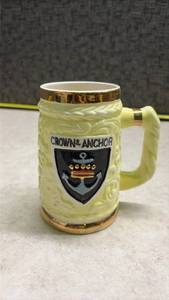 lot 1085 image: Crown & Anchor Ceramic Beer Stein. (SS)