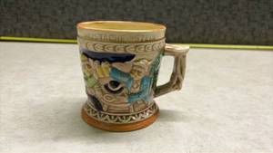 lot 1092 image: Japanese Decorative Mustache Cup. (SS)