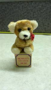 lot 1097 image: Worlds Greatest Mom Teddy Bear Gift Box. (SSGrandma)