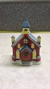 lot 1102 image: Christmas Village Church Miniature.(SSGrandma)