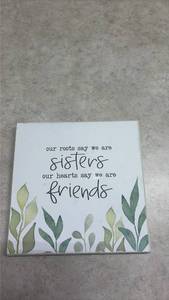 lot 1107 image: Sisters and Friends Watercolor Wall Art. (SSGrandma)