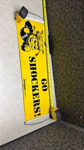 lot 1125 image: WSU Shockers Banner Display Sign