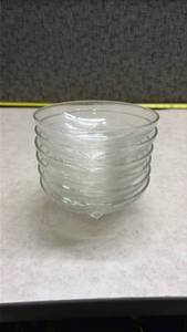 lot 1184 image: Clear Glass Dessert Bowls Set of 6