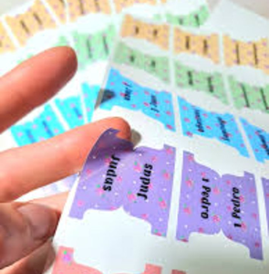 lot 2113 image: Bible Books Tab Stickers Set