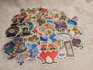 lot 2132 image: Alice in Wonderland Character Sticker Set