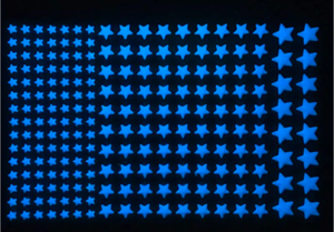 lot 2139 image: Glow in the Dark Star Wall Decals