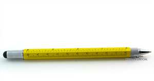 lot 2141 image: Multi-function Yellow Metal Pen Tool with Level