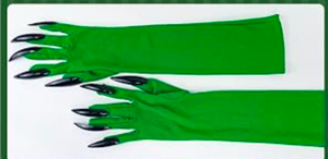 lot 2143 image: Witch Costume Gloves with Nails&nbsp
