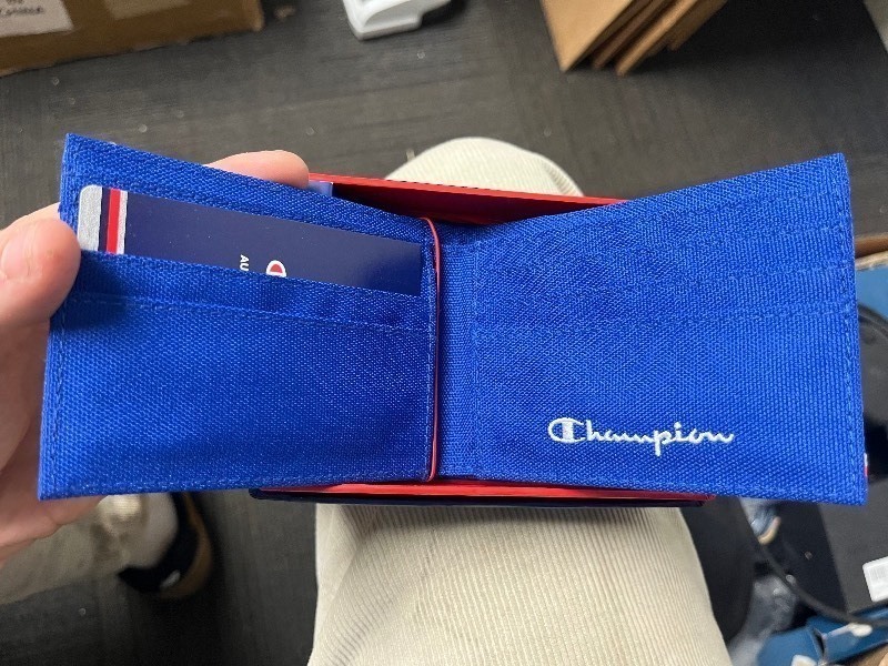 lot 403 image: Champion AUTHENTIC ATHLETIC WEAR Folding Wallet - New - Bold Blue