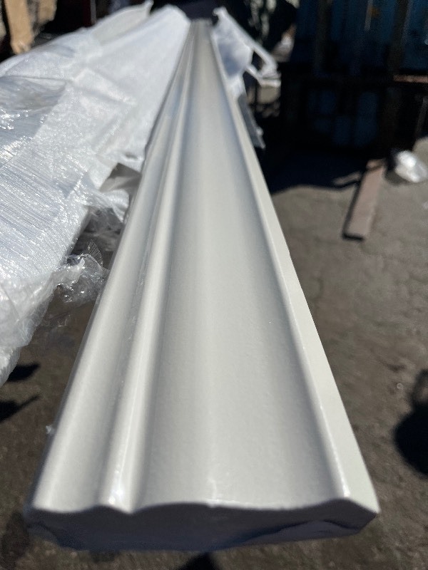 lot 224 image: 8 Beautiful Quality White Trim - Protective Film Intact