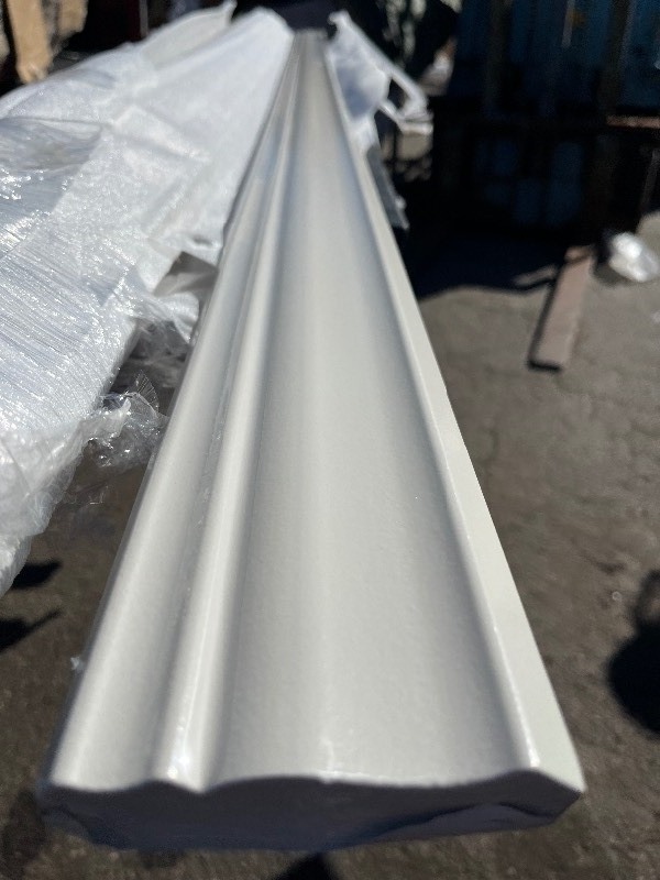 lot 225 image: 8 Beautiful Quality White Trim - Protective Film Intact